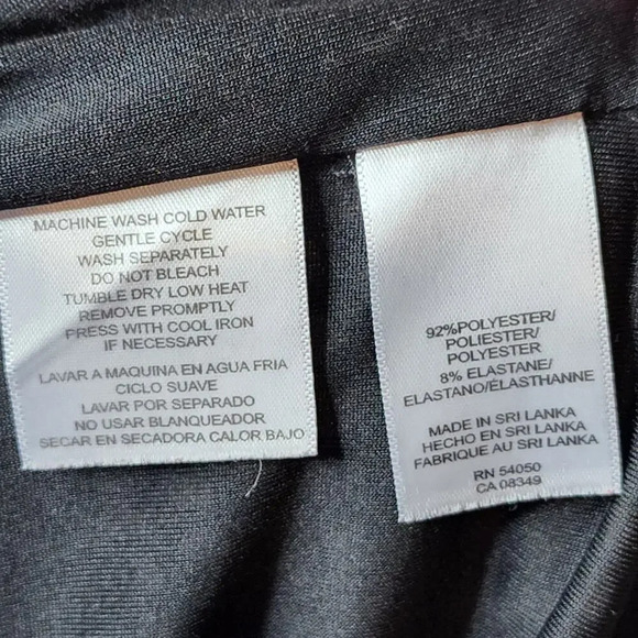 Evan Picone Black Label Women's Polka Dot Twist Bodycon Midi Dress Size 6 Black - Picture 12 of 13